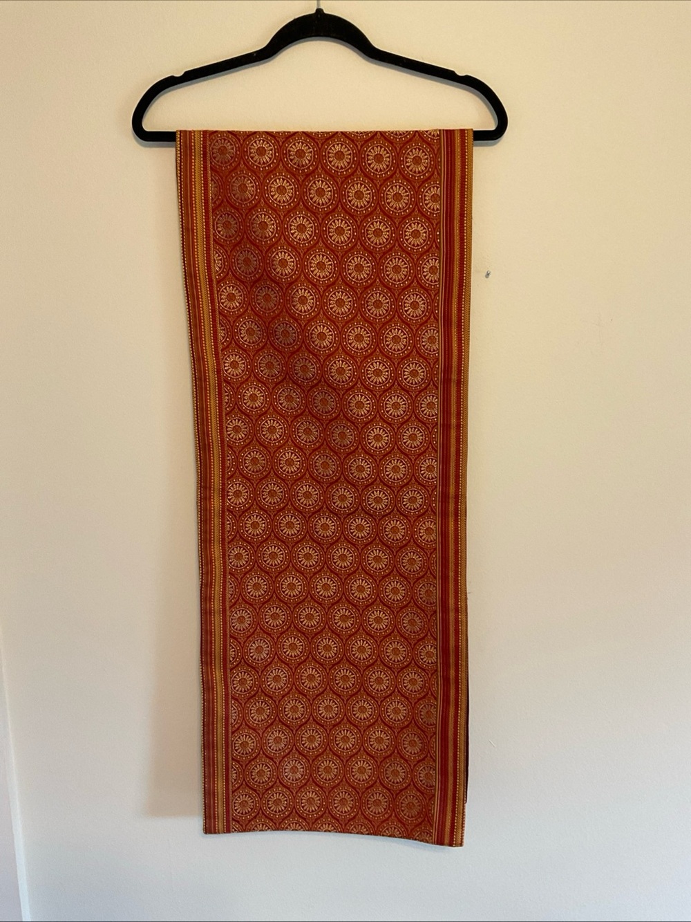 Set of 2 Decorative Red Patterned Table Runner -pier one